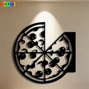 1pc Pizza Slice Metal Wall Art,Pizza Statue Mural, Ideal Gift for New Year, Easter, Food Decor Enthusiasts, Rust-Resistant Metal Wall Decor Wall Sculptures, Perfect for Kitchen Wall & Garden Fence Pizza Enthusiasts, Artistic