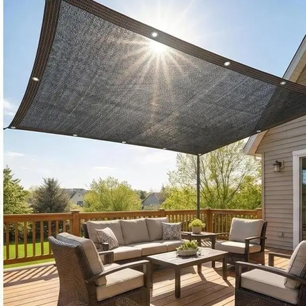 Shade Cloth for Garden - 70% Sunblock Shade Cloth for Garden Black Mesh Tarp 6.5 x 10 FT Sun Shade Cloth Sun Cover Sunshade Net for Outdoor, Patio, Plant, Greenhouse