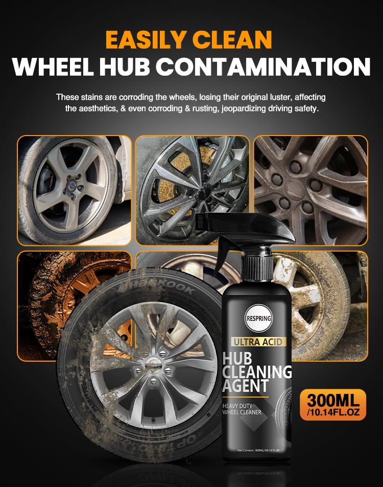 Ultra Acid Wheel Cleaner - Heavy Duty Hub Cleaning Agent for Car Wheels & Tires