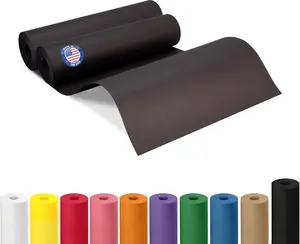 12" x 1200" (100 ft) Black Kraft Paper Roll, Pack of 2 - USA-Made Quality Craft Paper for Gift Wrapping, Kids' Arts & Crafts, School Projects - 100% Recycled, 50 lb Natural Material by IDL Packaging