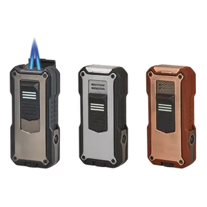 Vertigo Nighthawk Double Pinpoint Torch Lighter with Wind-resistant Flames Built-in Belt Clip Fold-out Punch & Reflective Strips for Any Occasion