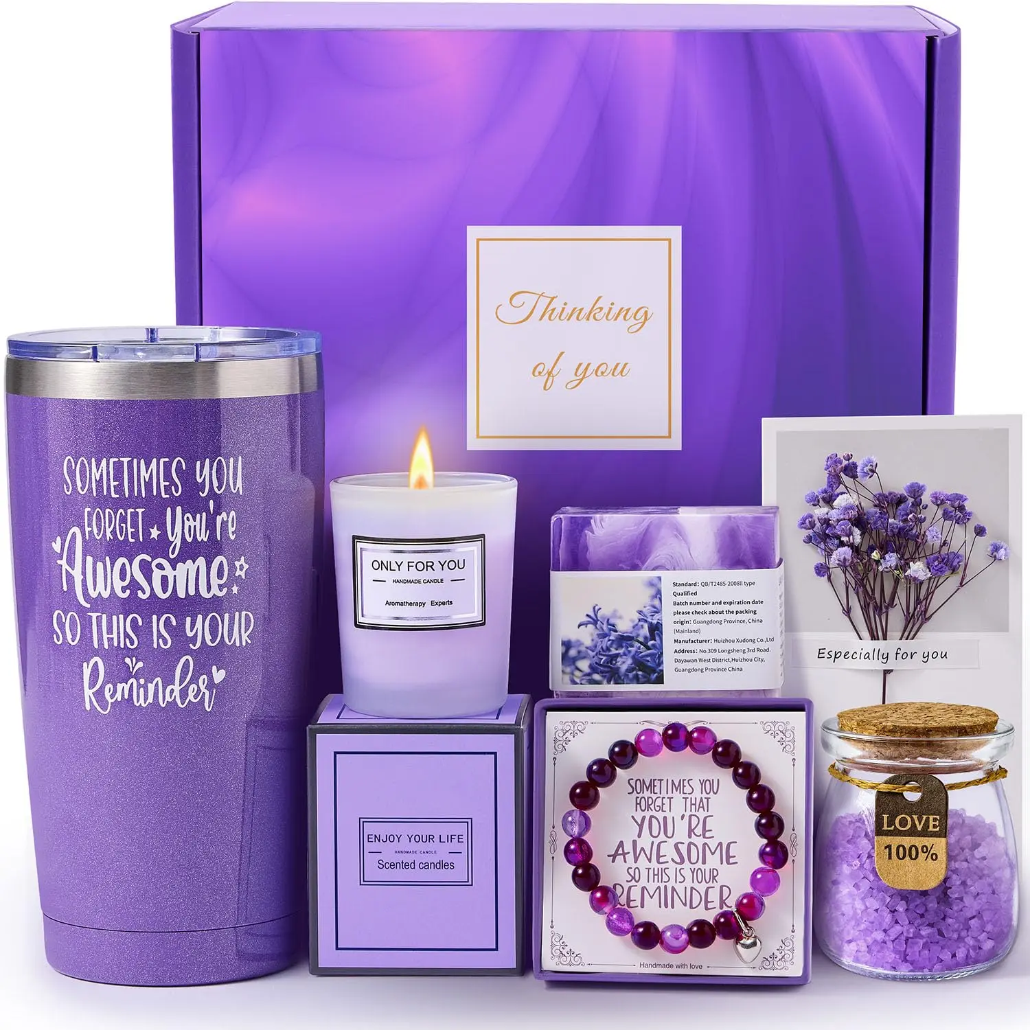 Personalized Gift Basket for Women Mom Wife Her Birthday Mothers Day Valentine's Day Special Occasions with Relaxation Gifts