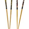One Piece Chopsticks Straw Hat Pirates Designs 8.85" Reusable Bamboo Set, 2 Pack