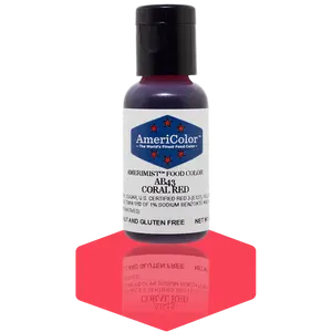 AmeriColor, Coral Red, .65 Ounce, AmeriMist Airbrush Food Coloring