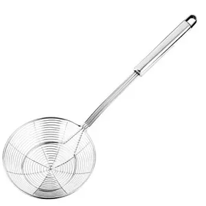 304 Stainless Steel Slotted Spoon, Large Mesh Strainer Skimmer, Multi-Purpose Draining & Filtering Tool, for Kitchen, Restaurant, Food & Residue Filtering, Kitchen Utensils Gadgets