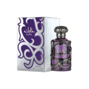 Lattafa Perfumes | Habik for Men | Eau De Parfum | 100 ml - 3.4 fl oz | Long Lasting Perfume | Men's Fragrance | Warm - Woody & Lavender Notes