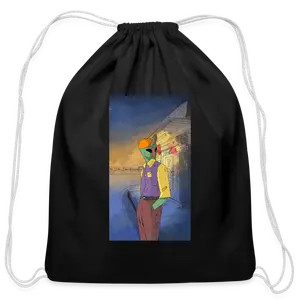 Waiting Cotton Drawstring Bag