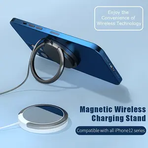 2-In-1 Magnetic Wireless Charger Stand, Compatible with iPhone 17 16 15 14 13 12 Series, Phone Holder, Dual Functionality