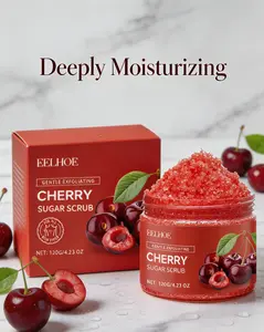 EELHOE Cherry Sugar Face Scrub - Exfoliating, Hydrating Skin Repair Exfoliant for Normal Skincare, Promotes Radiant Complexion (Beauty & Personal Care)