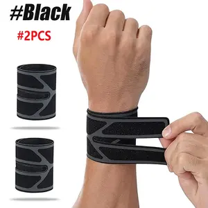 2PCS Ultra Thin Wrist Brace for Workout Carpal Tunnel, Breathable Compression Sleeve & Wrist Wrap for Weightlifting & Daily Computer Work,Gym Basketball,Adjustable Wrist Support for Men Women(Left/Right Hand),One Size