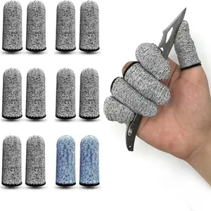 12 PCS Cut Resistant Finger Cots Protector Finger Sleeve Protectors Reusable Finger Guards Finger Covers Potection Cots for Kitchen,Work, Sculpture, Anti-Slip, Reusable,Gloves Life ExtenderKitchenware , KitchenLife , HomeandKitchen, CookingTips , Gadgets
