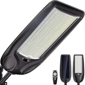 10000W Solar Street Lights Outdoor, Heavy Duty Solar  LED Flood Light Outside, Commercial Parking Lot Lighting , Motion Sensor with Remote  for Garage, Pathway