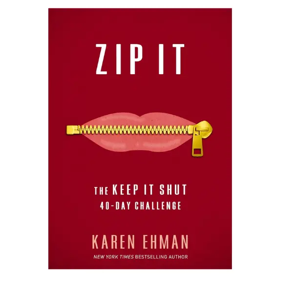 Career & Self-Help English Daily Devotional Journal - Zip It: The Keep It Shut 40-Day Challenge Guided Workbook for Adults, Encourages Hearts, Blesses Others, Builds Up