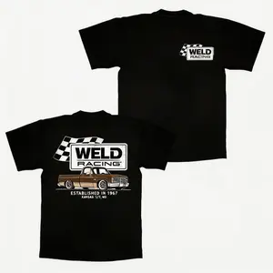 Weld Racing C10 Truck Classic Soft Cotton Crewneck TShirt 2 Sides For Gift Like Dad Menswear Top Sports T-shirt, regular fit, casual and stylish T-shirt, suitable for everyday wear, a men's top suitable for all seasons.