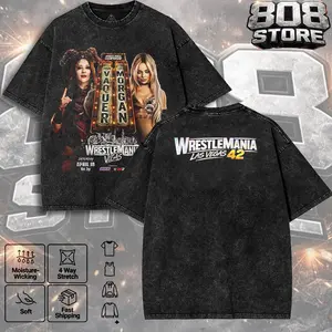 WWE Wrestlemania 42 Vegas 2026 Women’s Championship T-Shirt, Cotton Shirt, WWE Attitude Era Streetwear Top for Bold Festival Looks
