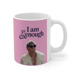 I Am Kenough Tye Die Mug Coffee 11oz And 15oz Barbie Movie Merch Gift Mug Coffee 11oz And 15oz