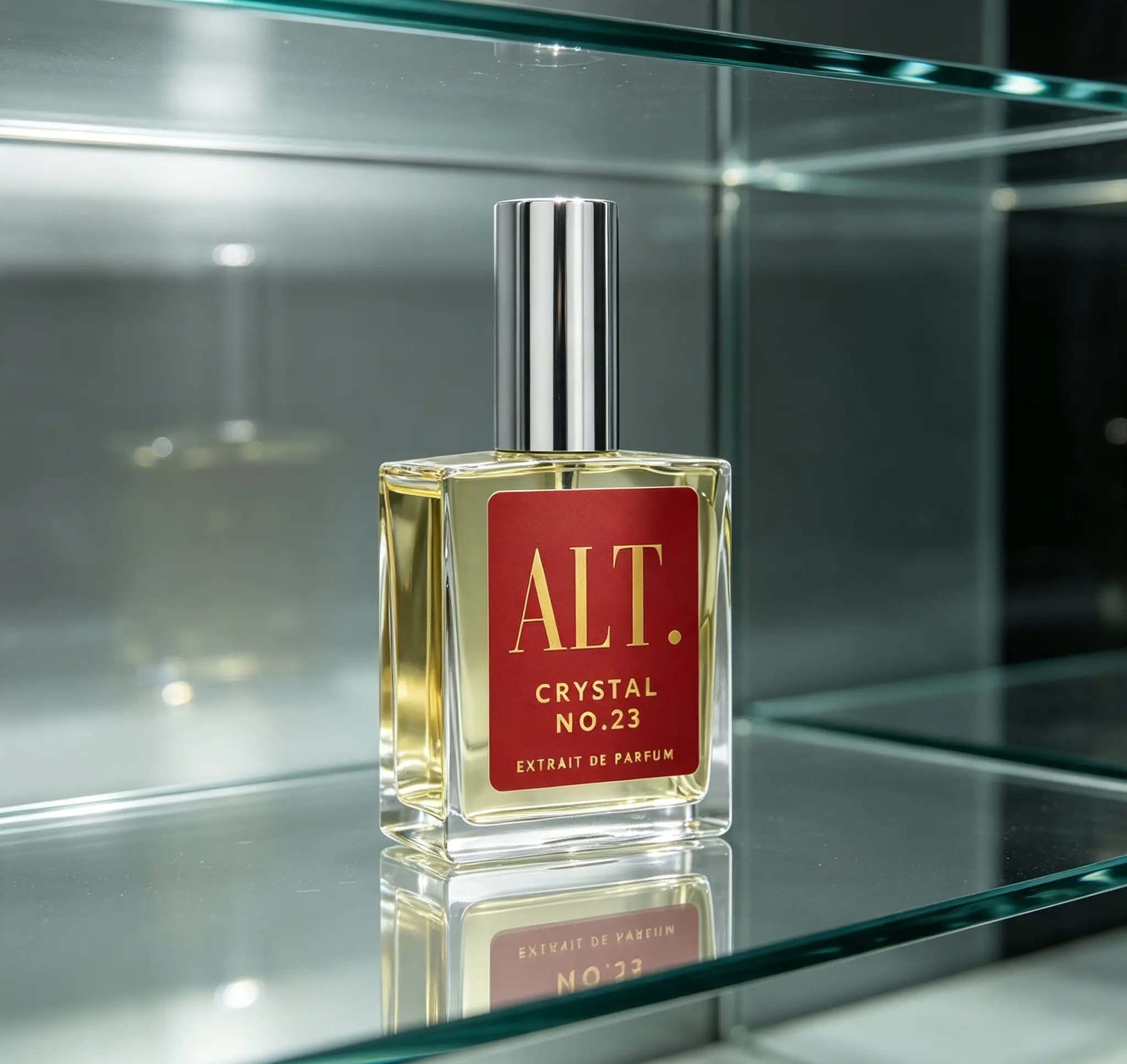ALT. FRAGRANCES Crystal No. 23 Extrait De Parfum – 2 Fl Oz / 60ml, Inspired by Baccarat Rouge 540, Unisex Long-Lasting Perfume with Jasmine, Amberwood & Cedar Notes