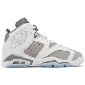 Nike Air Jordan 6 Retro Cool Grey 384665-100 GS Fashion Shoes New