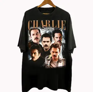 Vintage 90s Bootleg Style Charlie Swan T-Shirt, Twilight Saga Movie Gifts For Man And Women Unisex T-Shirt