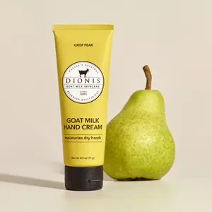 Jumbo Crisp Pear Goat Milk Hand Cream by Dionis Goat Milk Skincare - 2.5 oz Ultra Hydrating and Moisturizing