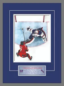 USA Hockey Milano Miracle Poster, Gold Medal Save 2026 Wall Art Print, Patriotic Sports Decor Gift