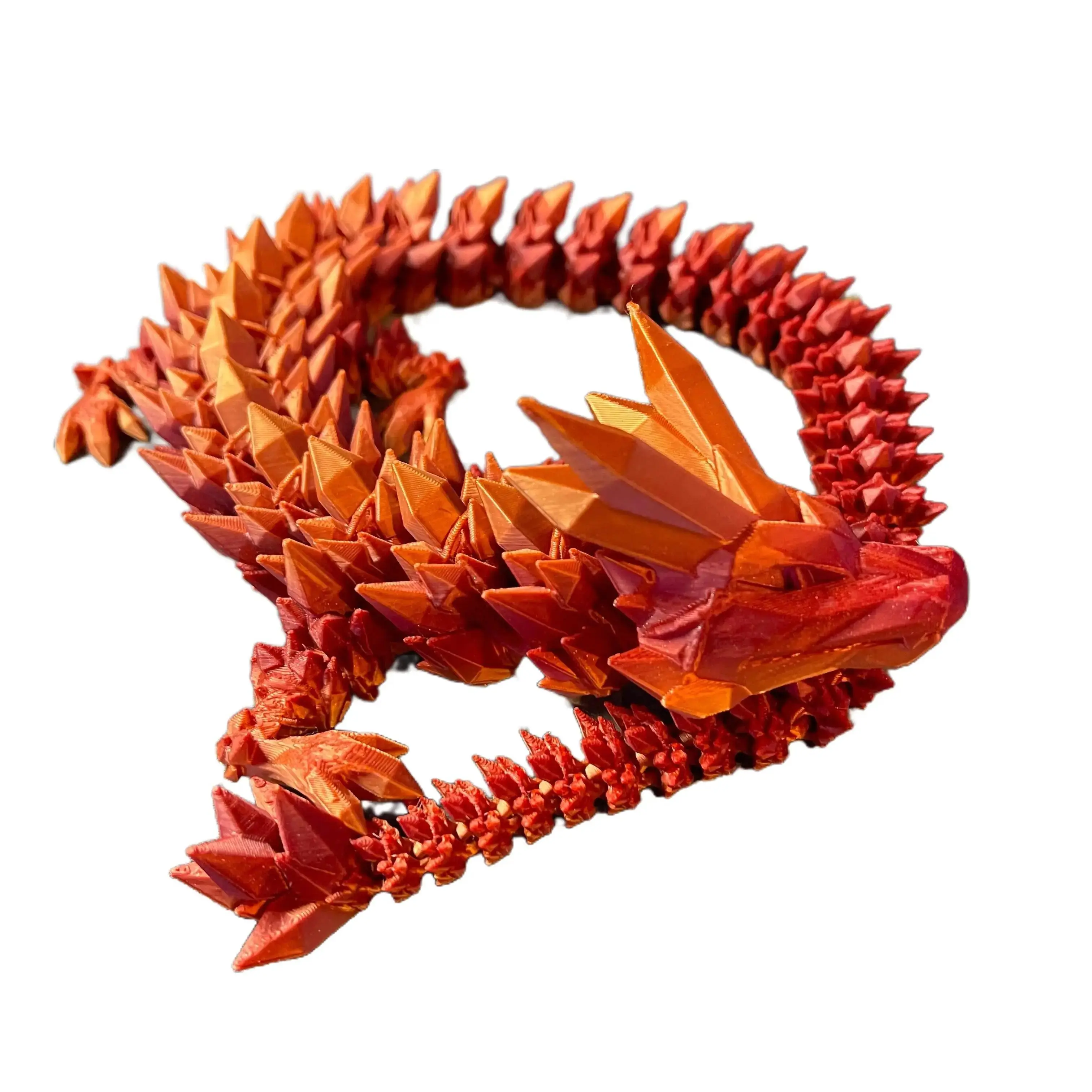 Crystal Dragon Articulating 3D Printing 20" long Multicoloured Girls Boys Gift Set