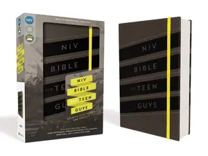 NIV, Bible for Teen Guys, Leathersoft, Charcoal, Elastic Closure: Building Faith, Wisdom and Strength by Zondervan [Leatherbound Book]