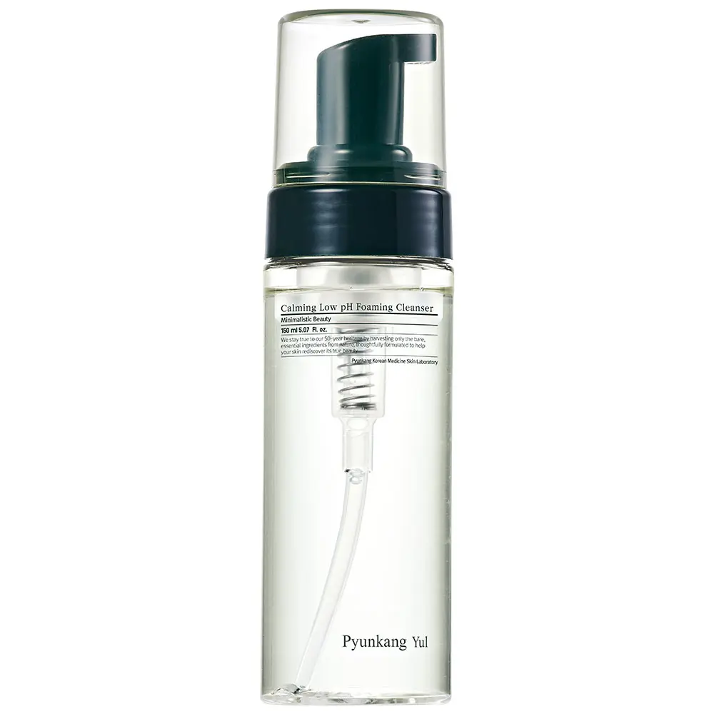 Pyunkang Yul PKY Calming Low pH Foaming Cleanser | Daily Face Wash & Makeup Remover with Tea Tree, Centella Asiatica, 5 Hyaluronic Acids that Removes Dead Skin Cells, Hydrates Skin - 150ml 5.07 Fl.Oz.