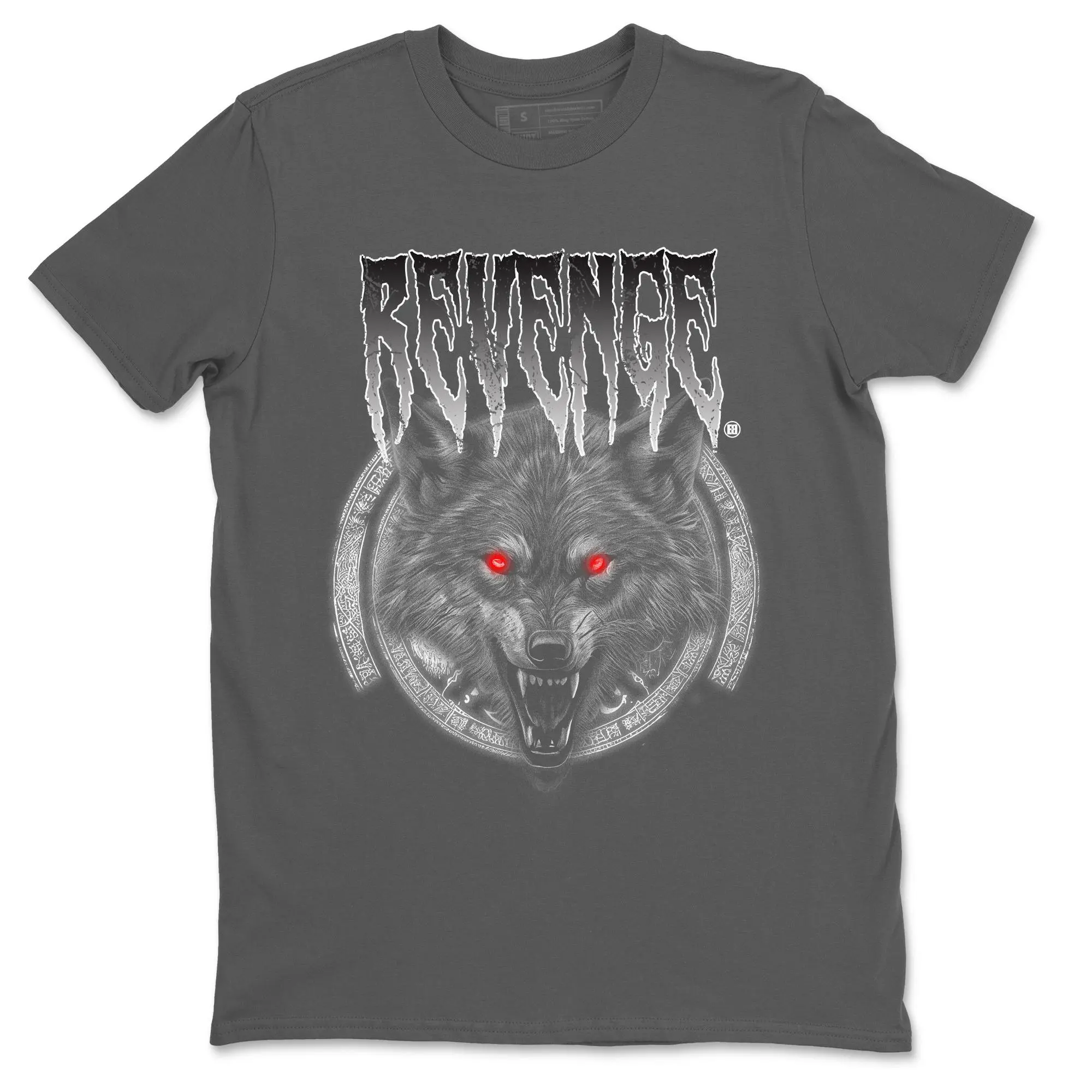 Revenge Wolf SNRT Sneaker Tees Streetwear - Wolf Grey