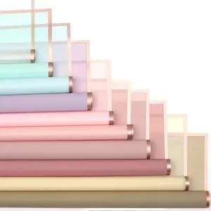 20 Sheets Floral Wrapping Paper with Edges, Elegant Semi-Transparent Gift Wrapping Supplies for DIY Bouquets, Perfect for Special Occasions, Anniversary Party Gift