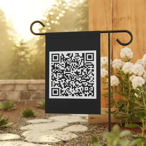 F*ck Trump QR Code Flag, Subtle Anti Trump Garden Flag, FDT Garden Flag, Trump Sucks Decor, Anti Trump Yard Sign, Funny Anti Trump Flag