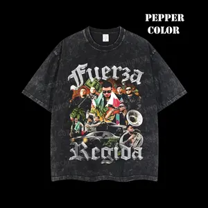 Vintage Fuerza Regida 5.9 Graphic T-Shirt, Tatino Streetwear Fashion, Regional Mexicano Shirt, Fuerza Regida Merch, Menswear Top Y2K Mexico, Pepper Comfort Colors