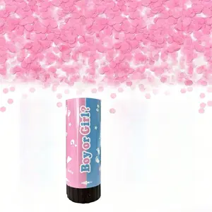 Blue & Gender Reveal Confetti Cannon, Perfect for Weddings, Birthdays, Baptisms, Boy and Girl Party Decorations