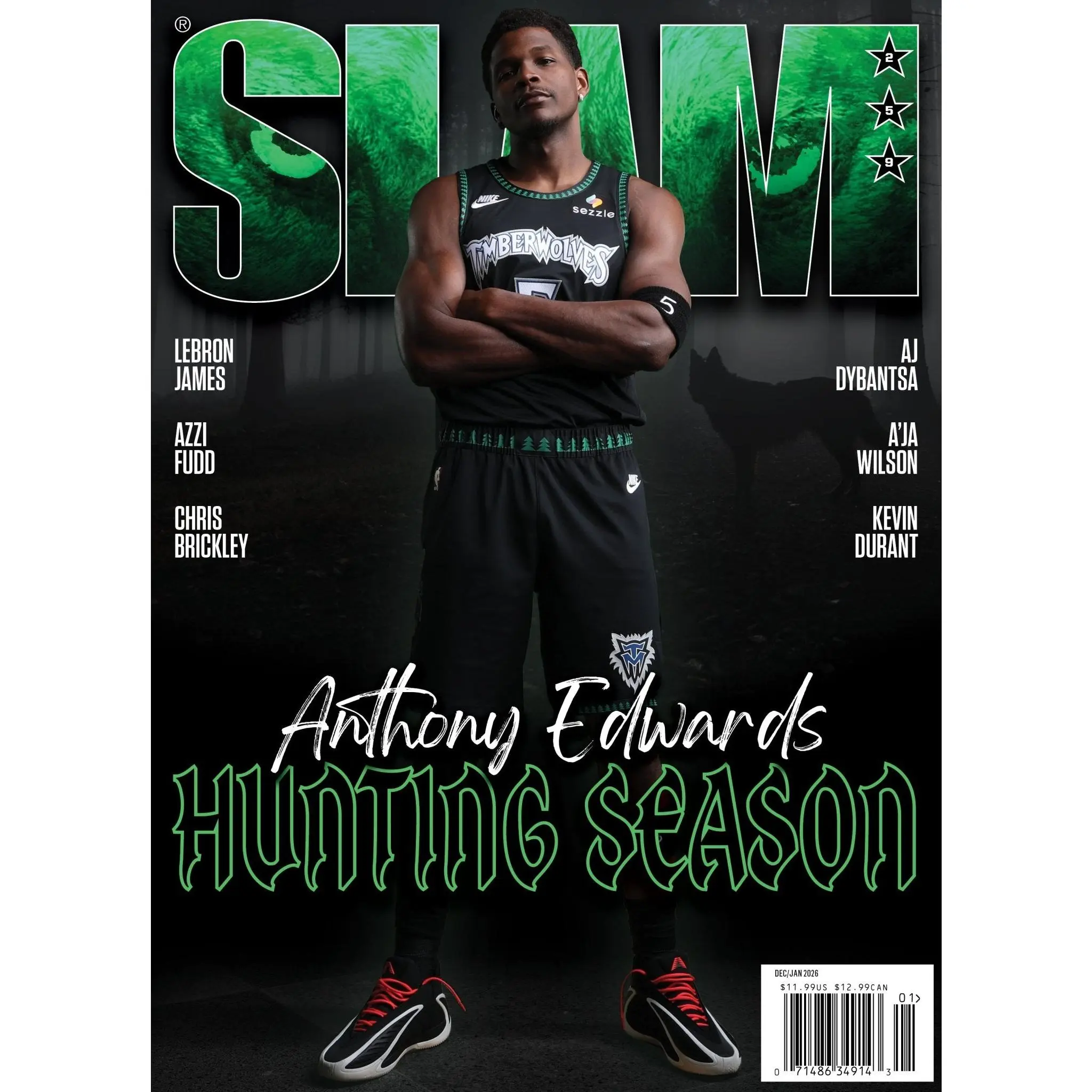 Anthony Edwards Magazine Magazine Poster, NBA Cover Poster, Gift For Fans - Unframed