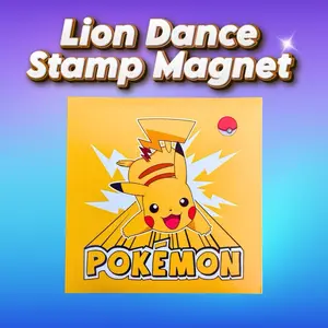 Lion Dance Stamp Magnets Pokémon CCG - 1 Magnet Per Pack