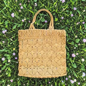 Wicker Square Handbag NO RETURNS