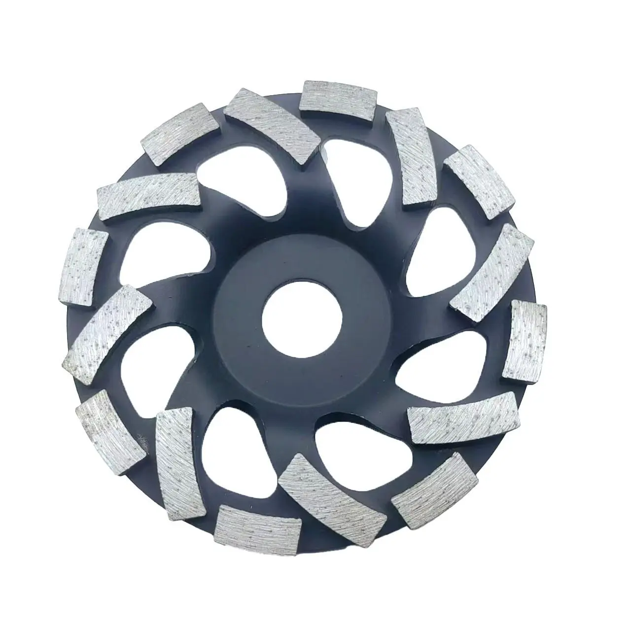 Diamond-Shaped Concrete Wall Grinding Disc, Professional Tool for Surface Preparation and Polishing, Ideal for Marble and Concrete Finishing