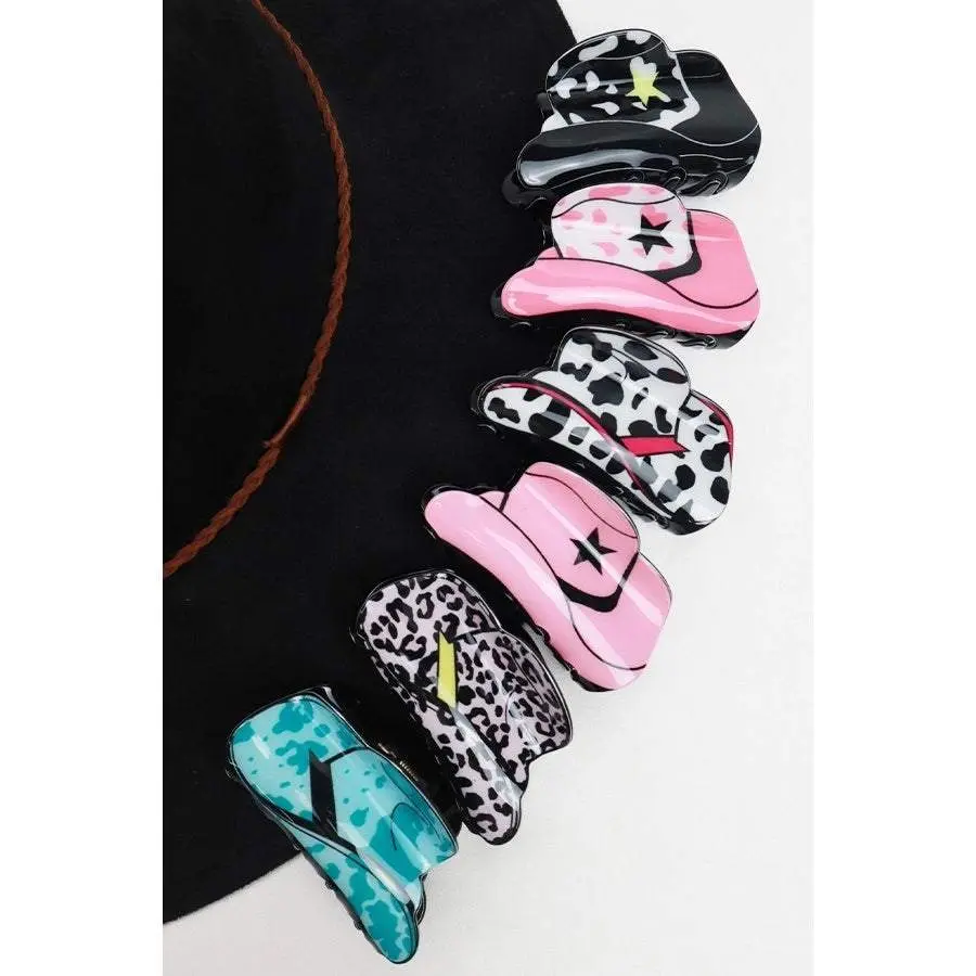 Cowbow Hat Hair Clips