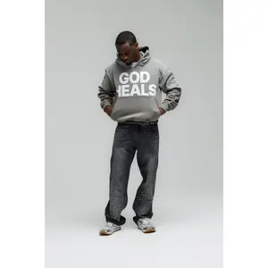 God Heals Hoodie - Gray