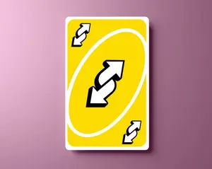 Yellow Uno inspired vinyl Sticker Cover Family card game wallet card skin Reverse funny atm