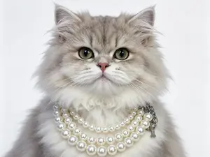 Sopets Elegant Simulated Pearl Pet Collar Necklace for Cats and Small Dogs Adjustable Jewelry Accessory