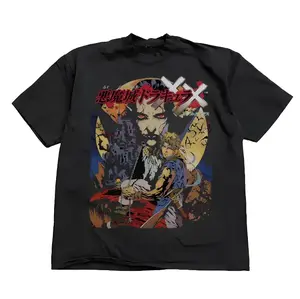 Castlevania Vintage Tee, Dracula T-Shirt, Video Game Box Art Shirts, Graphic Tees, Unisex Anime Gaming Shirt Top Menswear Womenswear Streetwear