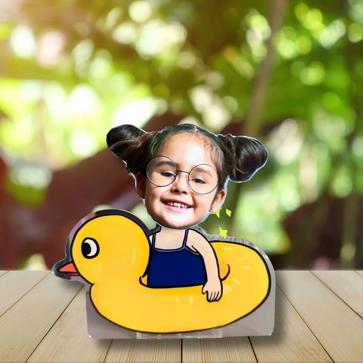 Funny DIY Bobblehead Kit – Create a Unique Gift or Playful Desk Decor with Acrylic Board & Auto Stand for Easy Customization