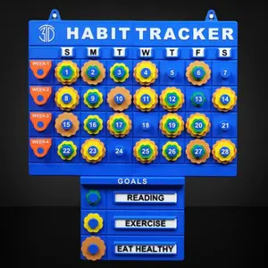 3D Printed Habit Tracker | Color Ring Progress Tracker | Desk or Wall Mount | Kids Chore Chart | Teacher Classroom Tool | Productivity Gift