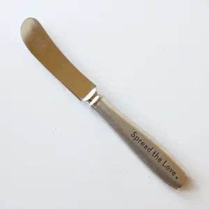 Pewter "Spread the Love" Cheese Spreader