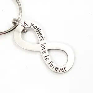 "A mother's love is forever" Infinity Keychain