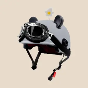 Electric Scooter Helmet for Men and Women, Summer Sun Protection Motorcycle Safety Helmet, Adjustable for Riding