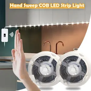 USB-Powered LED Kitchen Backlight Bar with Motion Sensor - Simple Wave Switch Control, Double-Sided Tape Included, Ideal for TV and Appliance Lighting, Kitchen Lighting | Modern LED Bar | Durable Plastic Cover, Under-Cabinet Kitchen Light