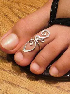 Bohemian Ethnic Style Irregular Winding Design Foot Ring, Simple and Versatile for Women's Daily Life, Personalized Party, Beach Vacation, Adjustable Fit Foot Ring with Opening, High Quality Jewelry, Foot Jewelry