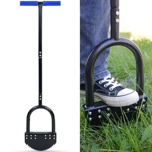 Edger Lawn Tool 41in Border Edger with Tempered Spring Steel Blade Long Rubbe...